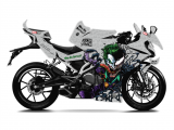 CF Moto 250 SR Joker & Venom Design Gri Sticker Set - Motor Kaplama