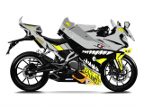 CF Moto 250 SR Rossi Shark Design Gri Sticker Set - Motor Kaplama