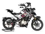 CF Moto NK 250 Sticker Set Shark & Dog Design Siyah