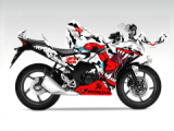 Honda CBR 125 Sticker Set Asphalt Monster