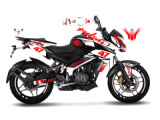 Bajaj Pulsar 200 NS Naked Sport White Design Sticker Set No:47