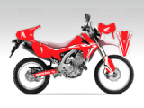 Honda CRF 250 L Red Theme Design Sticker Set