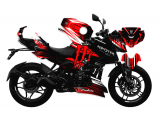 Bajaj Pulsar N 250 Monster Energy Desing Sticker Set Siyah Kırmızı Beyaz