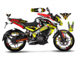 Bajaj Pulsar 200 NS Rossi Sticker Set Sarı