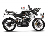 Bajaj Pulsar 200 NS White Flou Design Sticker Set