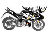 Bajaj Pulsar RS 200 Ferrari Design Siyah Sticker Set