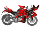 Bajaj Pulsar RS 200 Monster Energy Design Kırmızı