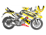 Bajaj Pulsar RS 200 R-Tech Design Sticker Set Sarı