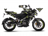 Bajaj Pulsar 200 NS 46 Project Carbon Design Sticker Set Beyaz Yeşil