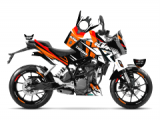 KTM Duke 390 Race Colors Design Sticker Set Turuncu-Kırmızı