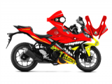 Yamaha R25 2019 Rossi Shark Design Kırmızı Sticker Set